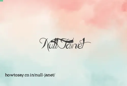 Null Janet
