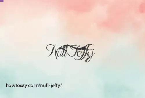 Null Jeffy