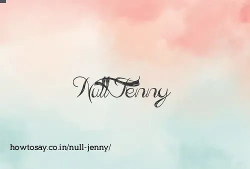 Null Jenny