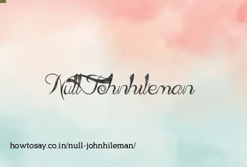 Null Johnhileman
