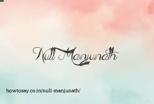 Null Manjunath