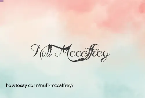 Null Mccaffrey