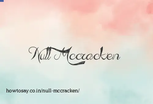 Null Mccracken