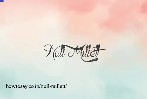 Null Millett