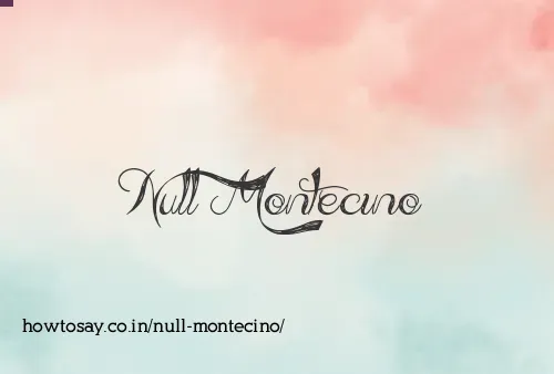Null Montecino
