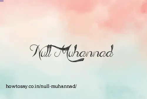 Null Muhannad