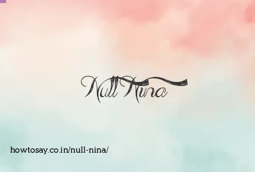 Null Nina