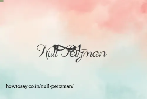 Null Peitzman