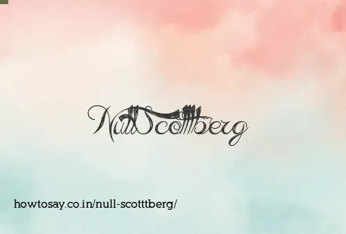 Null Scotttberg