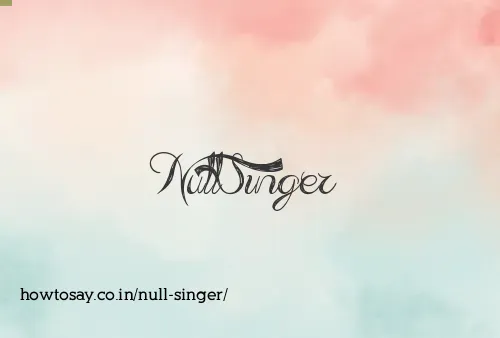 Null Singer