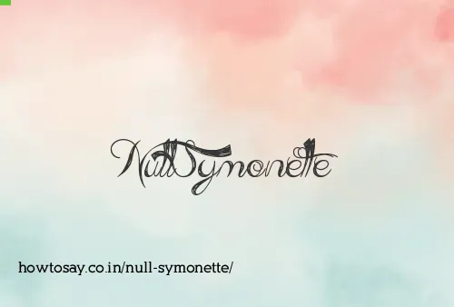 Null Symonette