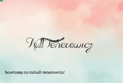 Null Tenerowicz