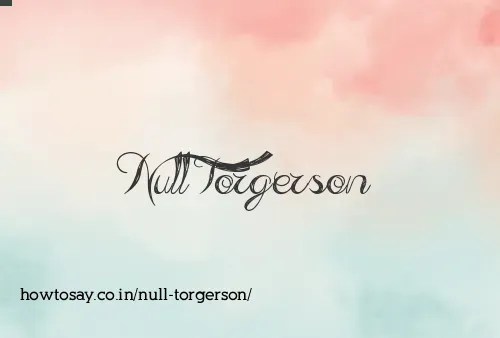 Null Torgerson