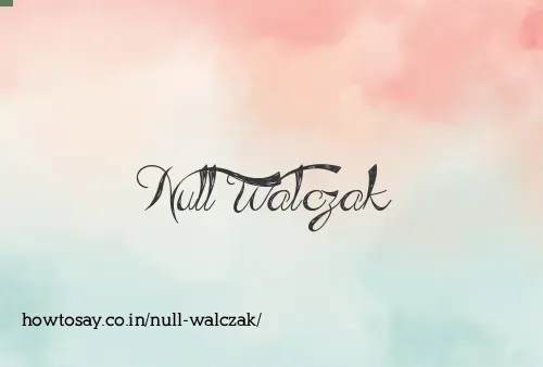 Null Walczak
