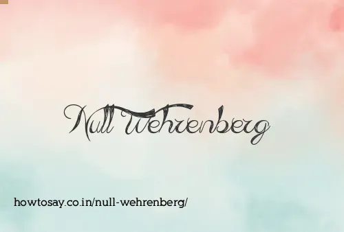 Null Wehrenberg