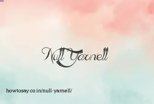 Null Yarnell