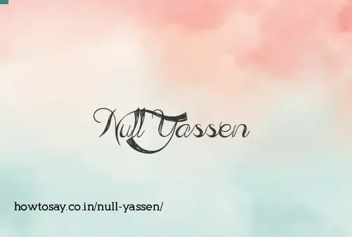 Null Yassen