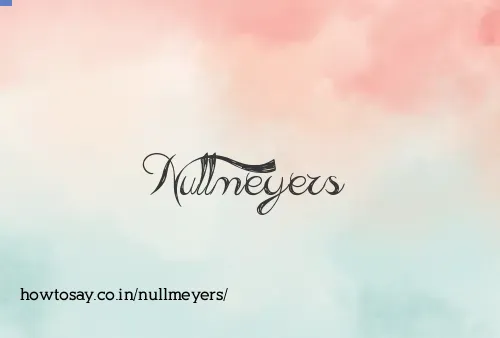 Nullmeyers