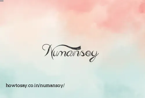 Numansoy