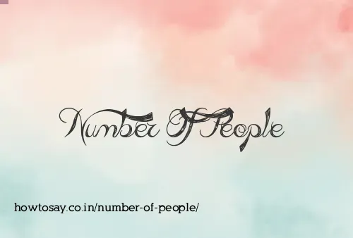Number Of People
