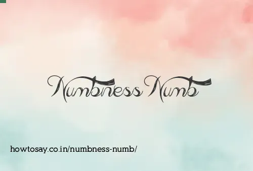 Numbness Numb