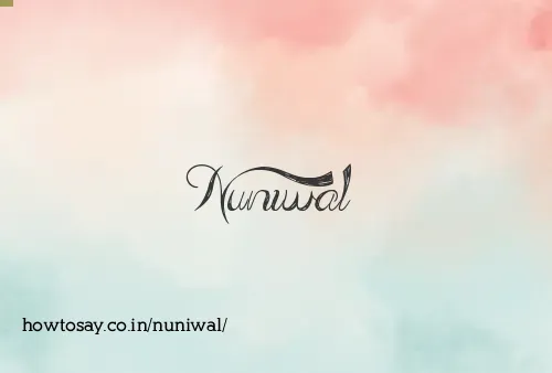 Nuniwal