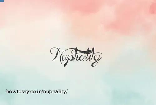 Nuptiality