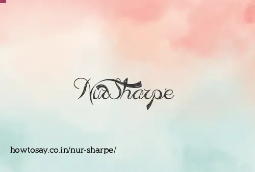 Nur Sharpe
