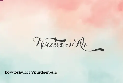 Nurdeen Ali