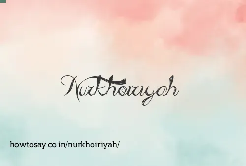 Nurkhoiriyah