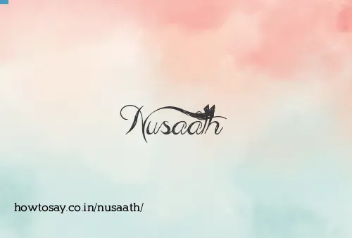 Nusaath