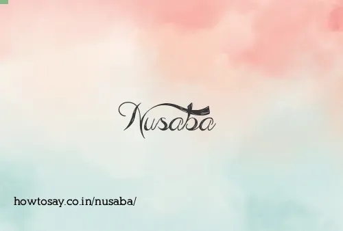 Nusaba