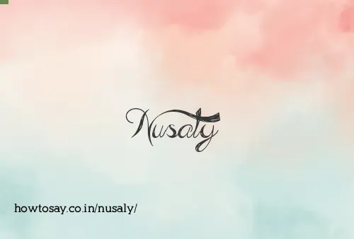 Nusaly
