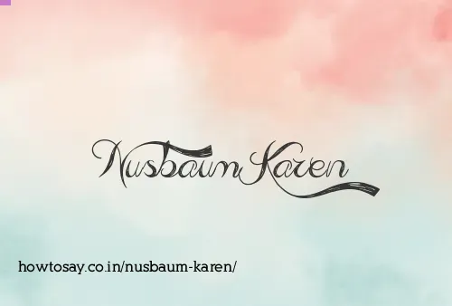 Nusbaum Karen