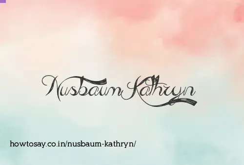 Nusbaum Kathryn