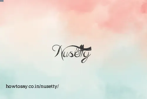 Nusetty