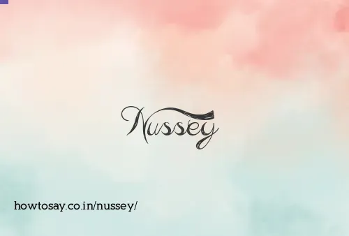 Nussey