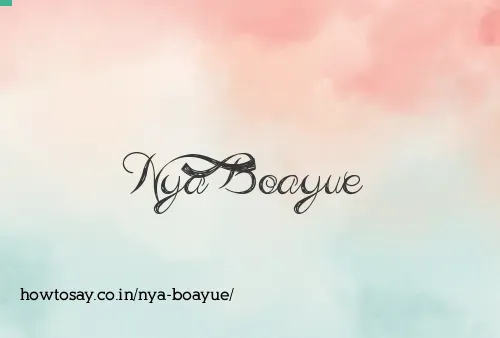 Nya Boayue