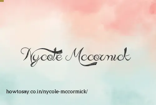 Nycole Mccormick