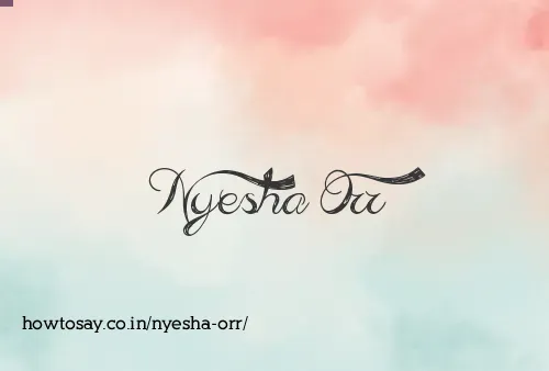 Nyesha Orr
