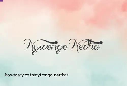 Nyirongo Nertha