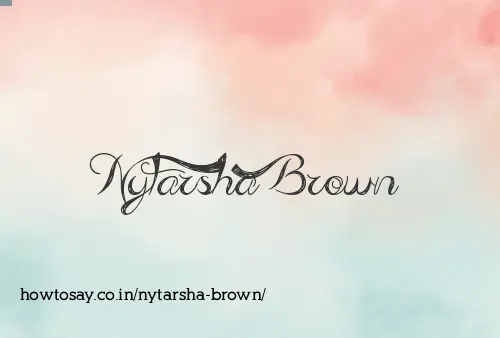 Nytarsha Brown
