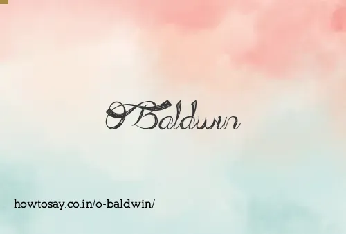 O Baldwin
