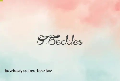 O Beckles
