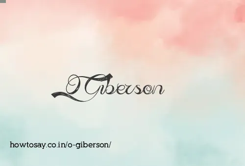 O Giberson