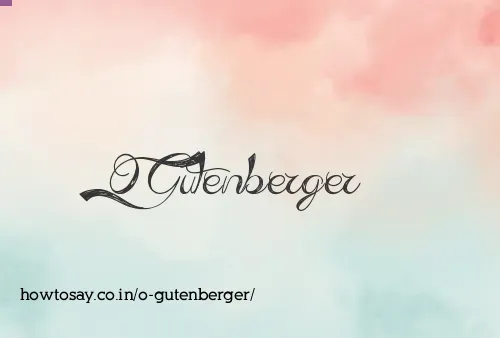 O Gutenberger