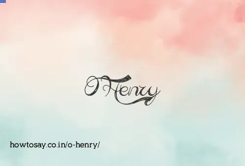 O Henry