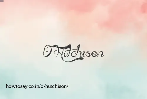 O Hutchison