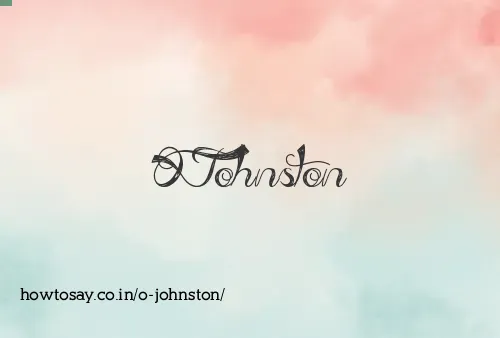 O Johnston