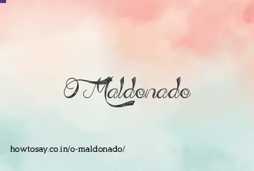 O Maldonado